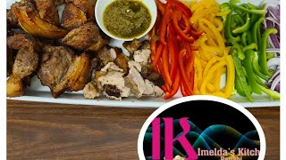 How To Prepare Ghana Domedo Roasted Pork Very delicious and juicy [upl. by Aicinod]