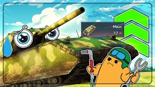 The Maus Grind Stock To Spaded Challenge  War Thunder Maus Gameplay [upl. by Nata]