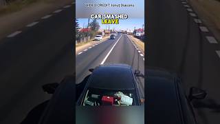 Road Rager Brake Checks Semi Truck amp Regrets It Immediately [upl. by Nahallac472]