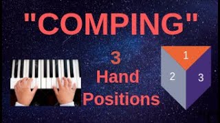 COMPING Three Hand Positions How to play chords in a band [upl. by Nickey]