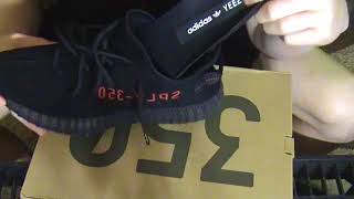 cheapyeezyshopcom bred yeezy v2 review best version with real boost [upl. by Merrie347]