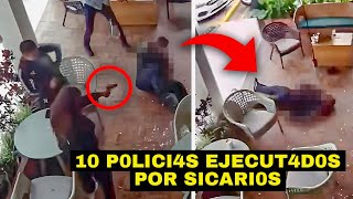 Sicarios N4RC0S EJECUT4ND0 a 10 policías y 2 políticos a QUEMARR0PA a PLENA luz del día [upl. by Harbed]