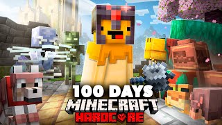 I SURVIVED 100 Days In 121 Hardcore MINECRAFT [upl. by Sidoon]