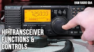 Icom IC718 HF Transceiver Controls and Functions  Ham Radio QampA [upl. by Etnomed191]