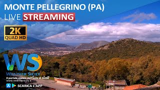 🔴 Monte Pellegrino live webcam  Panoramica su Palermo nord dal Santuario di Santa Rosalia [upl. by Eninej182]