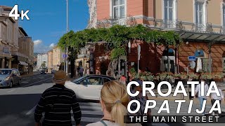 Discover amazing Croatia Walking tour in 4k Opatija The Main Street walk [upl. by Polito469]