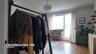 Tegnérgatan 15B  1a · 435m2  Luthagen  Via Notar mäklare Uppsala [upl. by Anaimad]