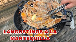 LANGOSTINOS A LA MANTEQUILLA Deliciosa manera de cocinar unos langostinos [upl. by Moe]