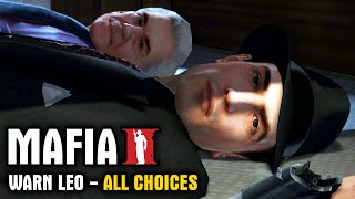 Mafia 2  Warning Leo Galante ALL Options [upl. by Eedrahs6]