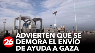 Medio Oriente  Advierten que no habrá entregas de ayuda humanitaria en Gaza [upl. by Germann]