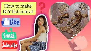 How to make DIY fish mural O youtubevideo diy viralhandmade handmadecraftsbykriti [upl. by Dolf332]