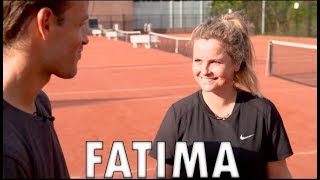 Fatima Moreira De Melo vs Jeroen Hertzberger  Hockey vs Tennis  Hertzberger TV [upl. by Britton]