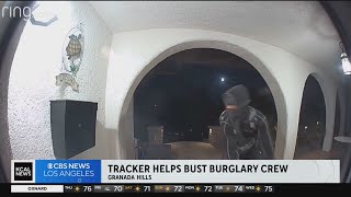 Hidden tracker leads to arrest of burglary crew [upl. by Cazzie343]