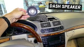 HOW TO REMOVE AND REPLACE CENTER DASH SPEAKER ON MERCEDES W211 [upl. by Cuthbert943]