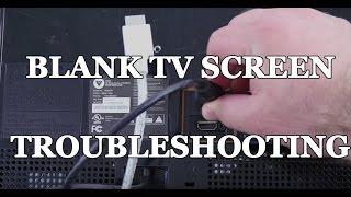 TV with Black Blank Screen Repair How to Troubleshoot Symptoms for a Faster Repair [upl. by Anaeed]