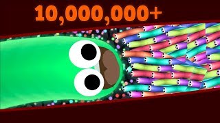 Slitherio 10000000 High Score World Record Slitherio Best Moments AI [upl. by Eelan403]