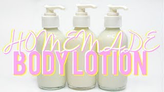 HOMEMADE BODY LOTION How to Body Moisturizer Ι TaraLee [upl. by Petr]