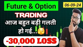 Future and Option Trading  30000 LOSS Booked  Option Scalping  Stock Movers  NiftyBankNifty [upl. by Pearlman]