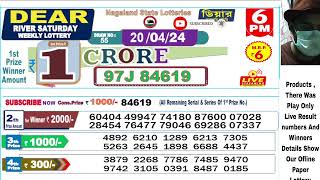 Lottery live dear sambad 6PM 8PM result today 20042024 nagaland lottery live [upl. by Violette]