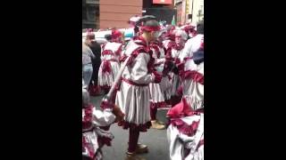 Drunk Mummer collapses at 2014 Mummers Parade with Philly Streets Talk on the scene [upl. by Kreegar332]