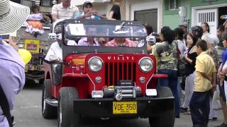 Willys Jeep Parade Exhibition Sevilla valley tourism Colombia 2012split25 [upl. by Nomelihp]