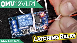 QMV 12VLR1 Latching Relay  OnBoard Switch and Switch Leads [upl. by Hintze247]