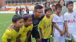 NorthEast United FC engages with football lovers in Shillong [upl. by Elleuqar]