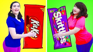 FUNNY WAYS TO SNEAK CANDY INTO CLASS CHALLENGE  CRAZY SITUATIONS amp EDIBLE DIY BY CRAFTY HACKS PLUS [upl. by Ydniw]