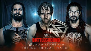 WWE Battleground 2016 Official And Full Matchcard Old Section Gold [upl. by Adrianne371]