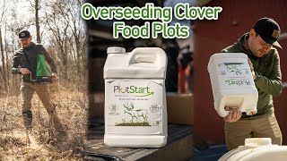 Overseeding CLOVER PLOTS with PlotStart [upl. by Olcott]