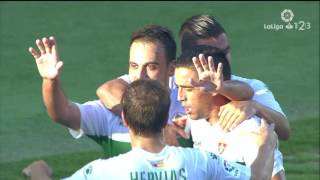 Resumen de Elche CF vs Rayo Vallecano 21 [upl. by Aisyram]