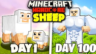 I Survived 100 Days As A Sheep  Minecraft Hardcore [upl. by Hairim761]