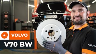 Så byter du bromsskivor och bromsbelägg fram på VOLVO V70 BW AUTODOCLEKTION [upl. by Nalda]