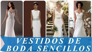 Vestidos de novia con mangas Sencillos Y Baratos [upl. by Hardin]