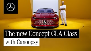 The new MercedesBenz Concept CLA Class  Walkaround [upl. by Nikoletta]