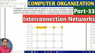 COMPUTER ORGANIZATION  Part33  Interconnection Networks [upl. by Ryann333]