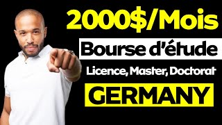 Bourse détude entièrement financé pour étudiants étrangers en GERMANY LICENCEMASTERDOCTORAT [upl. by Kaliski790]