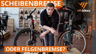 Scheibenbremse besser als Felgenbremse 🤔 Wir geben dir einen Überblick 👍 [upl. by Rocker238]