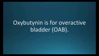 How to pronounce oxybutynin Ditropan Memorizing Pharmacology Flashcard [upl. by Eladnwahs63]