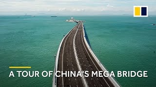 A tour of the Hong Kong–Zhuhai–Macau mega bridge [upl. by Gilles]