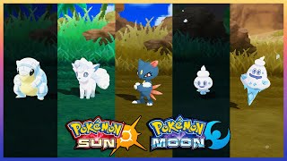 Pokemon Sun amp Moon  Alolan SandshrewAlolan VulpixSneaselVanillite amp Vanillish Locations [upl. by Mcguire92]