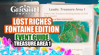 How To Play Lost Riches 43 Event Guide Day 1  All Seelie Treasure Location Area 1  Genshin Impact [upl. by Duquette]