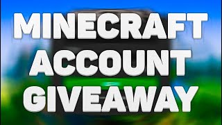 MINECRAFT ACCOUNT GIVEAWAY java amp bedrock together [upl. by Benni]