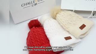 Comfortable Knit Skull Caps ChineseMade Knit Beanies For Winter Customizable Knit Headwear [upl. by Yedsnil65]