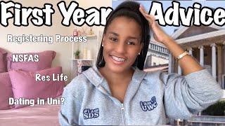 First Year Advice NSFAS RegistrationDating in Uni Res LifeFirst Year Advice South Africa UWC [upl. by Asserrac841]