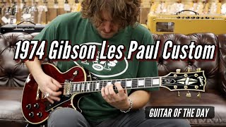 1974 Gibson Les Paul Custom Wine Red  Guitar of the Day [upl. by Hakym]