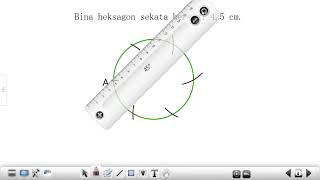412 Membina poligon sekata heksagon sekata [upl. by Lledor]