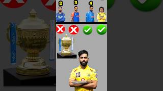 IPL trophy kiske pass hai❓facts viratkohli cricket ipl vs comparison msdhoni ipl2024 [upl. by Talbert]