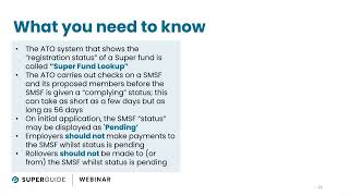 QampA Can an SMSF accept super contributions if its status is quotPendingquot [upl. by Millian]