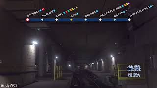 【第一視角POV】【米蘭地鐵】4號綫 聖巴比拉→利那提機場 Milan Metro Line 4 Front View TimeLapse POV [upl. by Otrebile985]